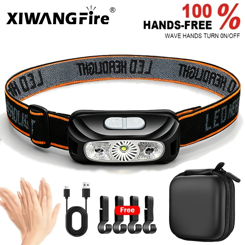 Motion Sensor Outdoor - Strong Light Headlamp Portable LED Sensor