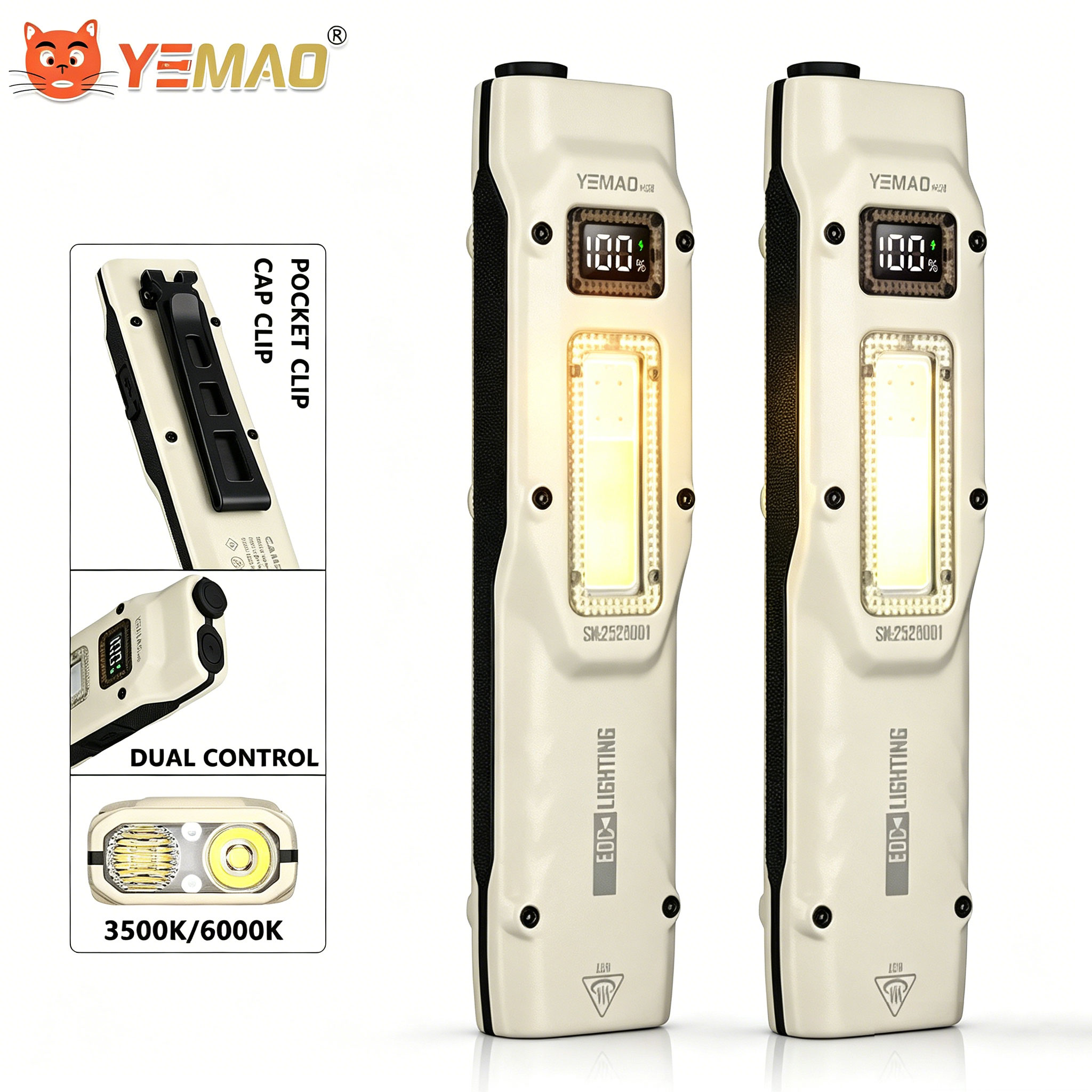 Outdoor Lighting Guide - Portable 880LM YEMAO M28 Ultra-thin Tactical