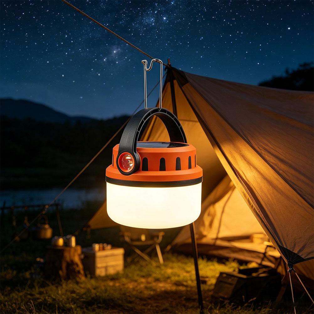 Outdoor Lighting Vintage - New Solar Powered camping light Rechargeable