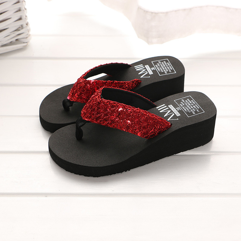 Outdoor Lighting For Your House - Summer Sequins Slippers Women Sandals Shoes