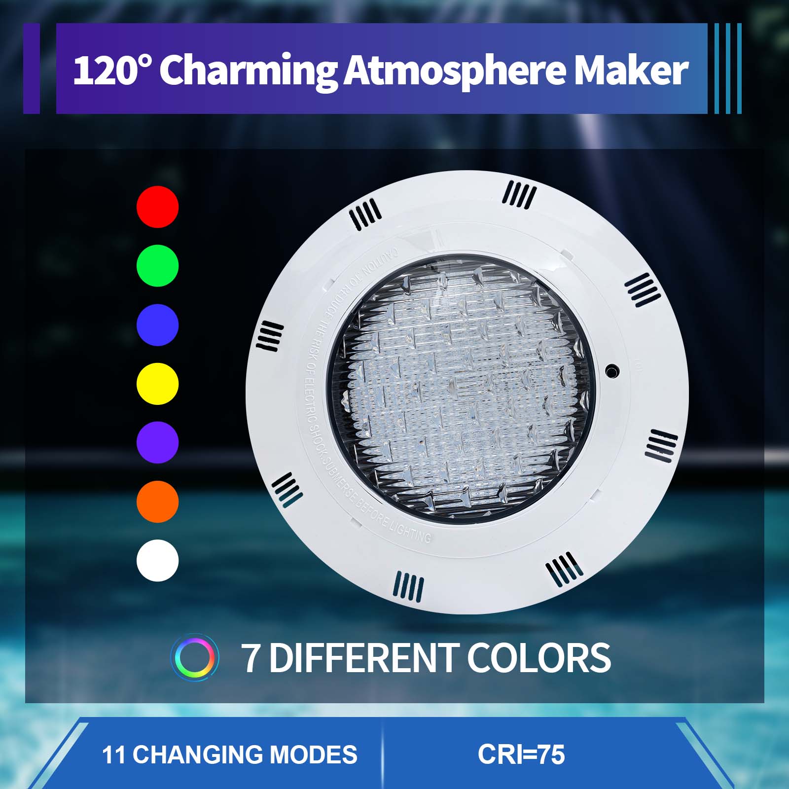 Pond Light Submersible - 45W & 36W RGB LED Pool
