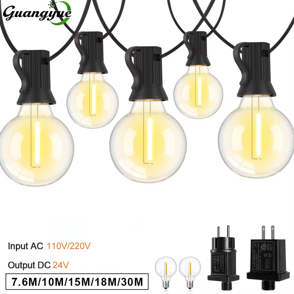 String Light Bistro - G40 LED String Light E12 DC24V