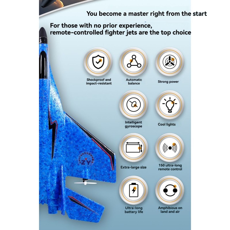 Outdoor Lighting Vendor - Glider, Foam Fighter Jet, 320 Remote