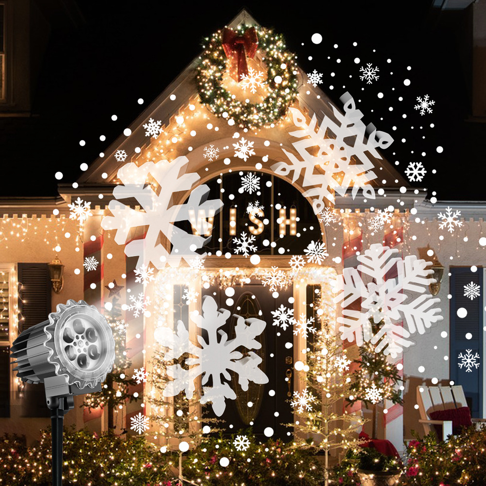Outdoor Lighting Xmas - Christmas Snowflake Projector Halloween Decoration Light