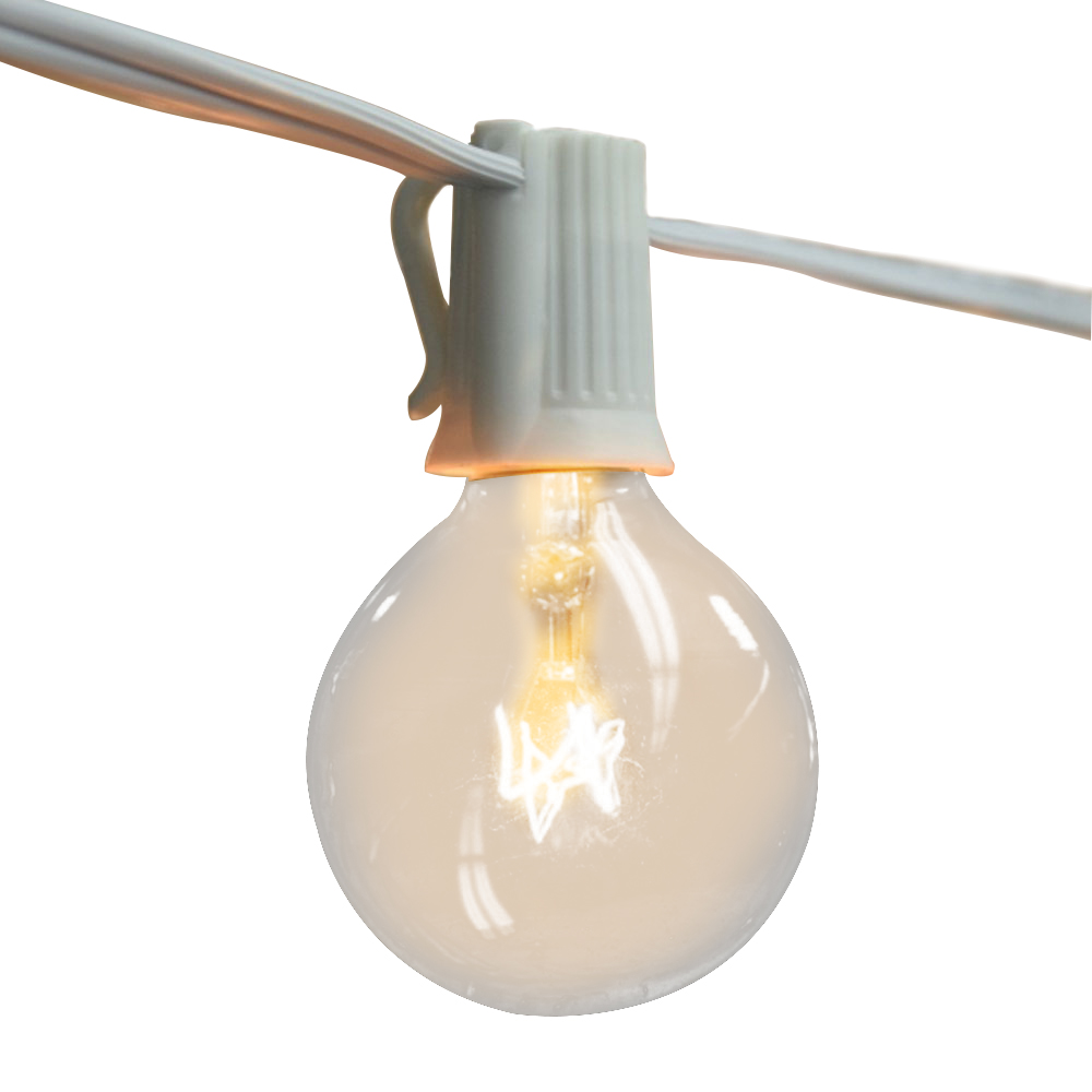 Outdoor Lighting Vintage - Vintage G40 Clear Bulb String Lights
