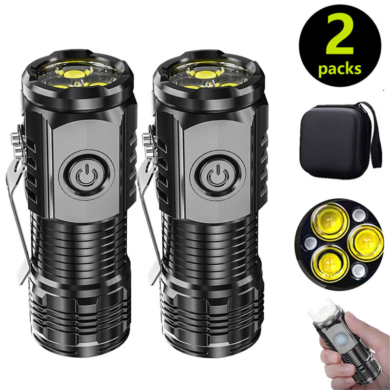 Outdoor Lighting Guide - Mini 3LED Flashlight With Pen Clip，Night