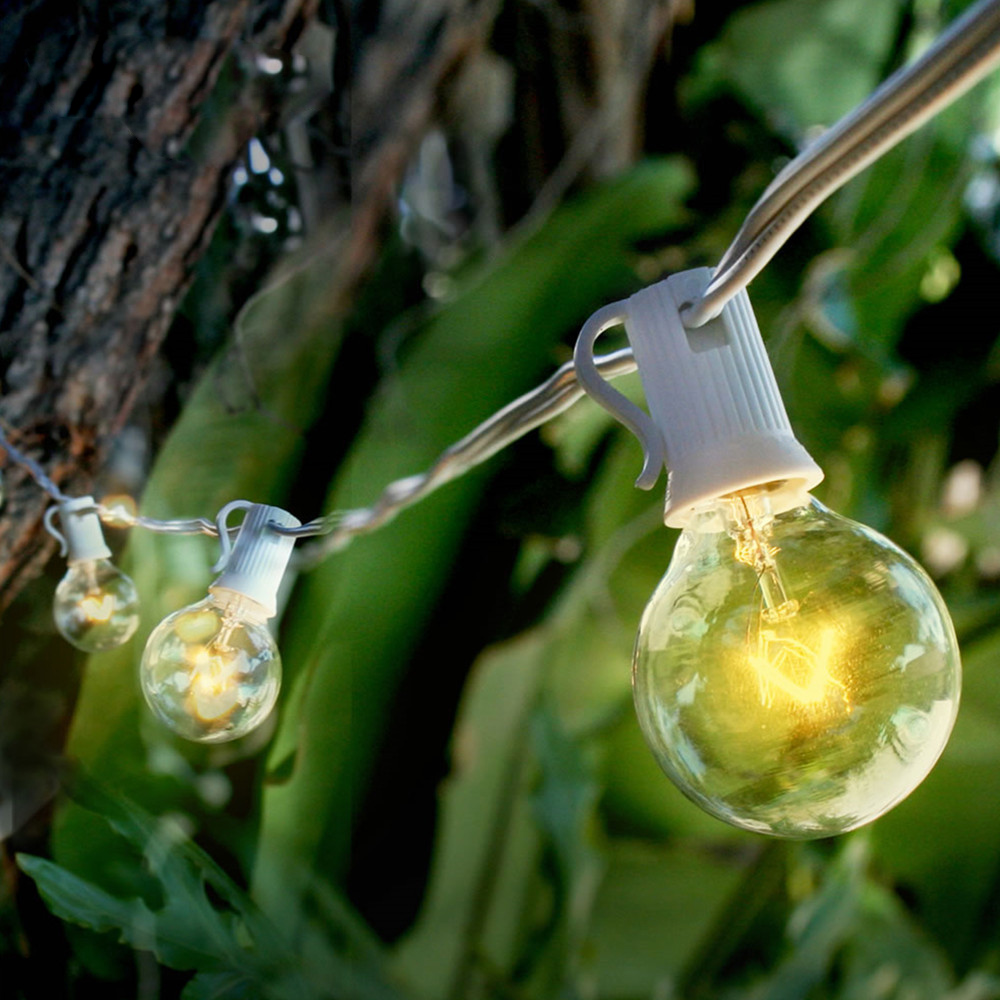 String Light Bistro - 8M G40 Bulbs Globe String Lights