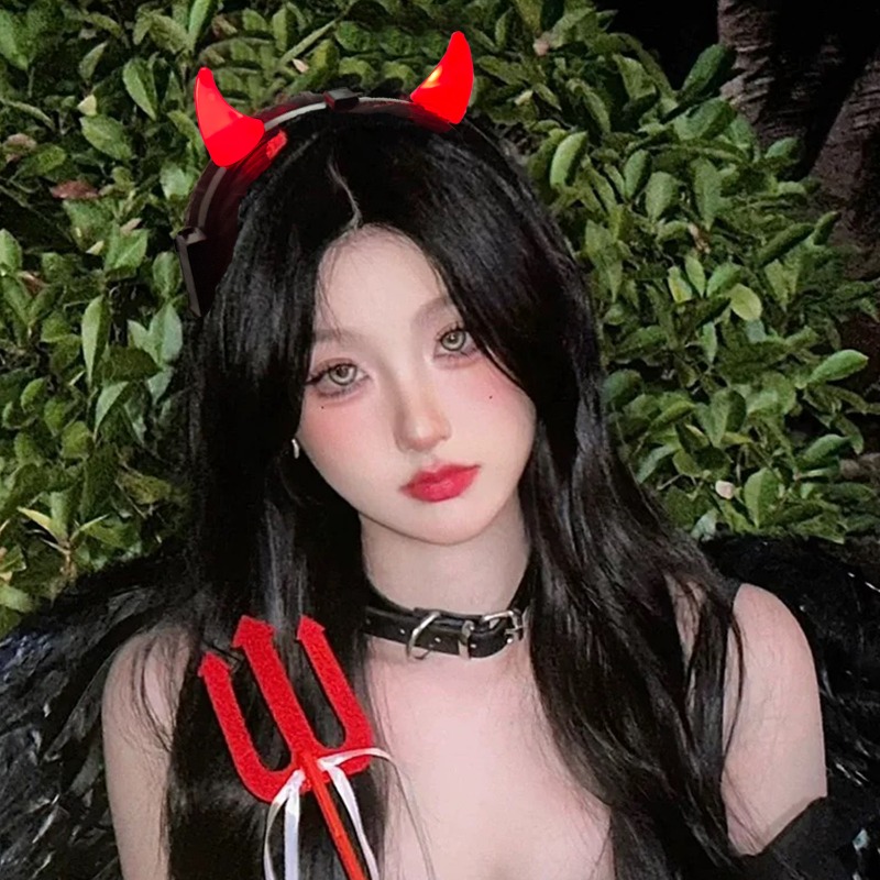LED Devil Horns Headband Light - đánh giá và giá Outdoor Lighting Halloween