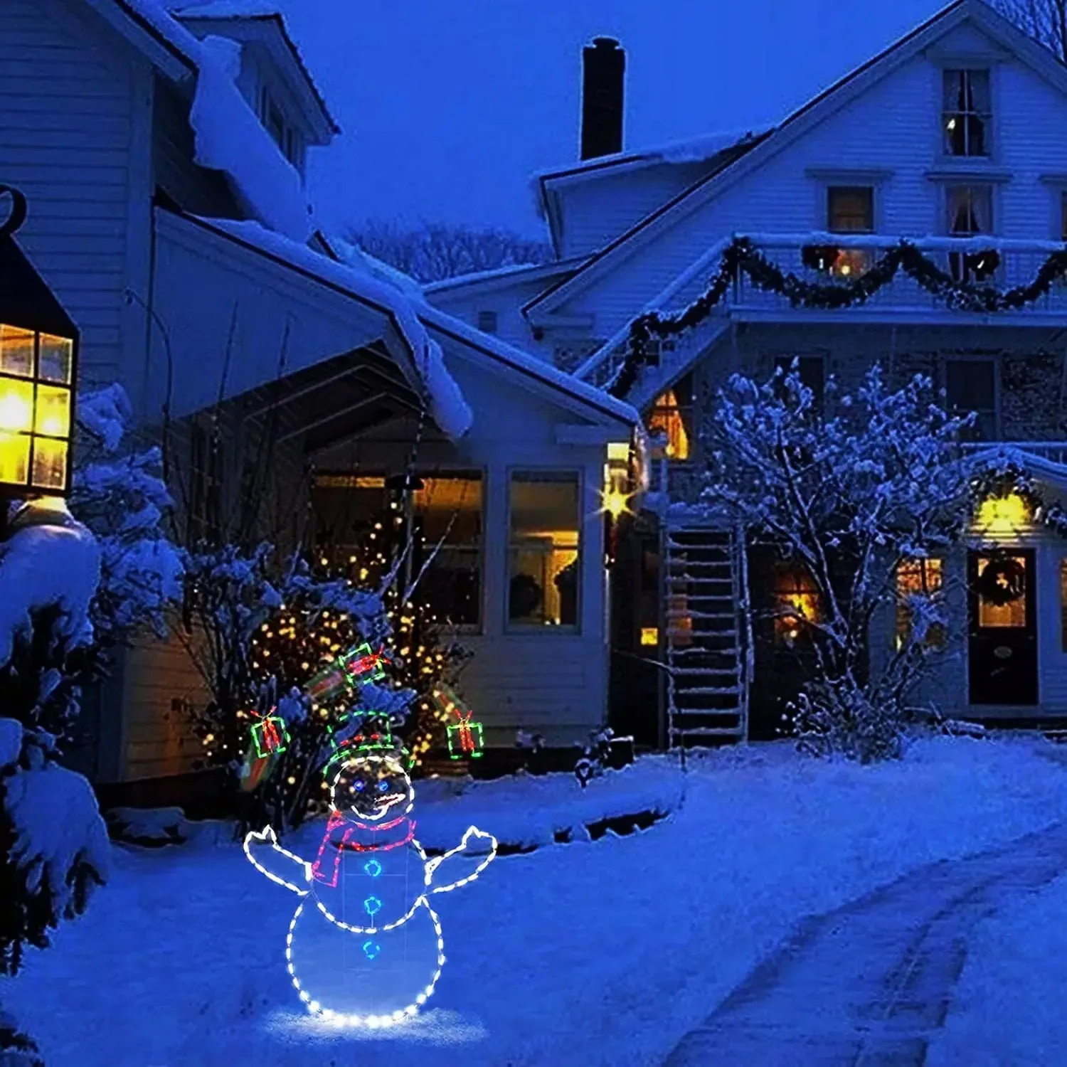 Animated Snowball Light LED Gl - đánh giá và giá Outdoor Lighting Xmas