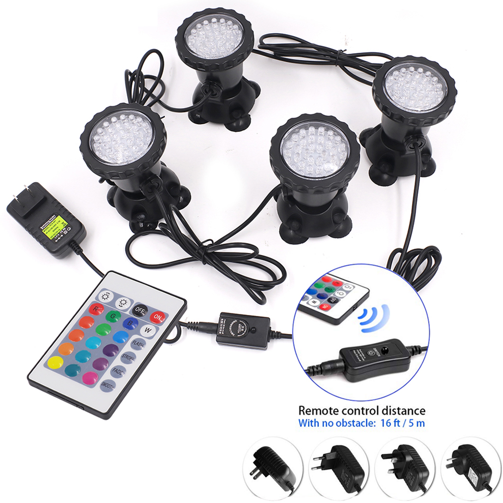 LED RGB Dưới Nước Đèn IP68 Chố - đánh giá và giá Pond Light Submersible