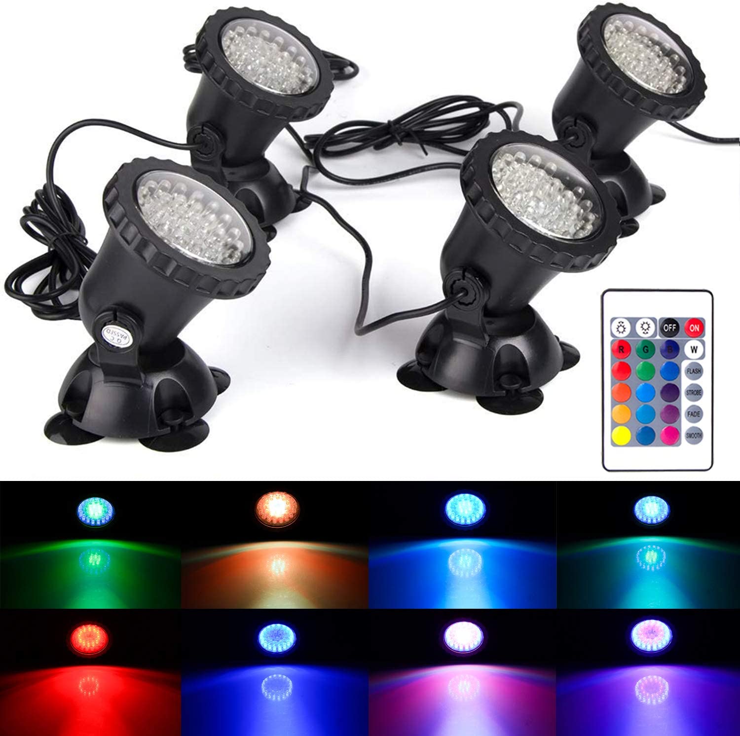 LED RGB Dưới Nước Đèn IP68 Chố - đánh giá và giá Pond Light Submersible