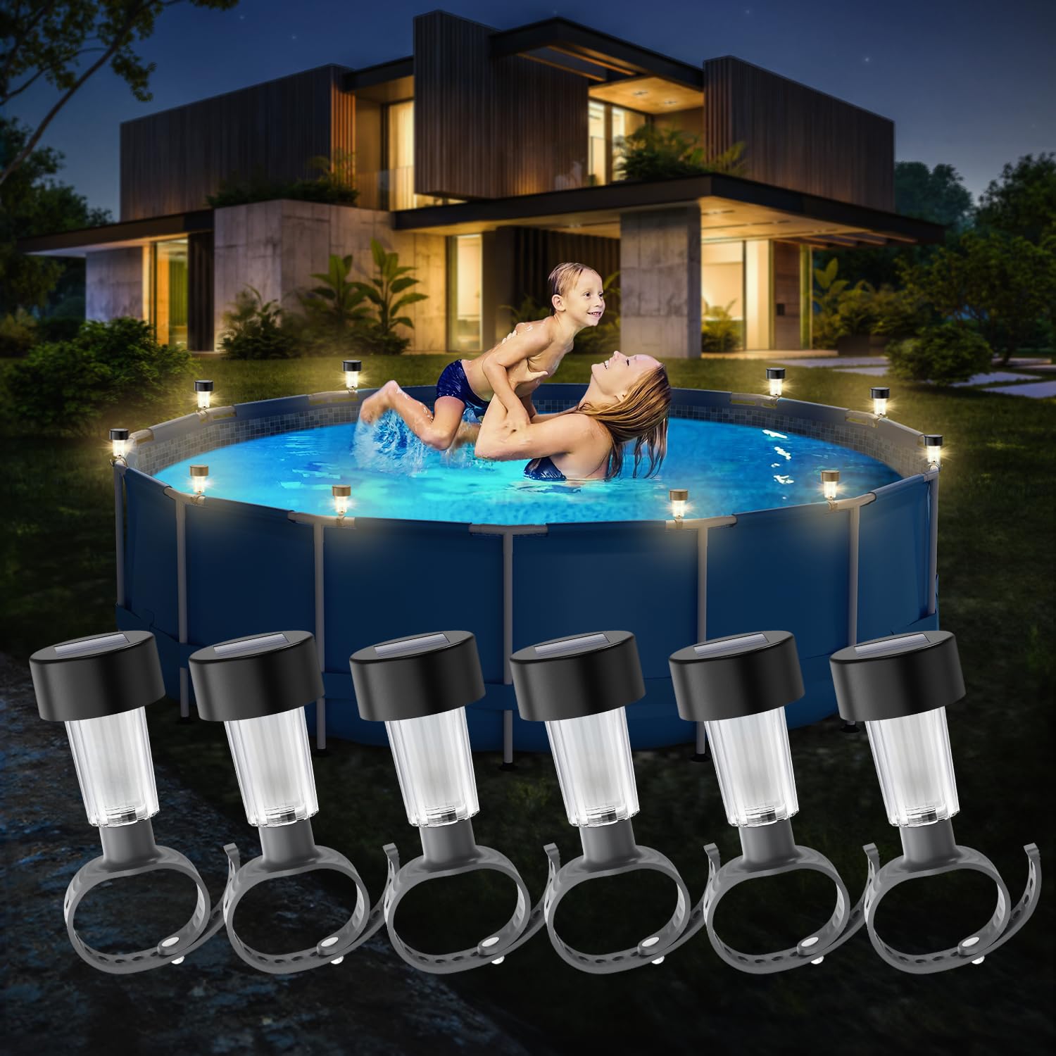 6 packages Solar Pool Light Fr - đánh giá và giá Pond Light Submersible