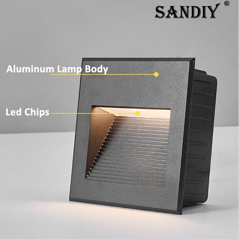 SANDIY Recessed Outdoor Wall S - đánh giá và giá Outdoor Lighting Up And Down
