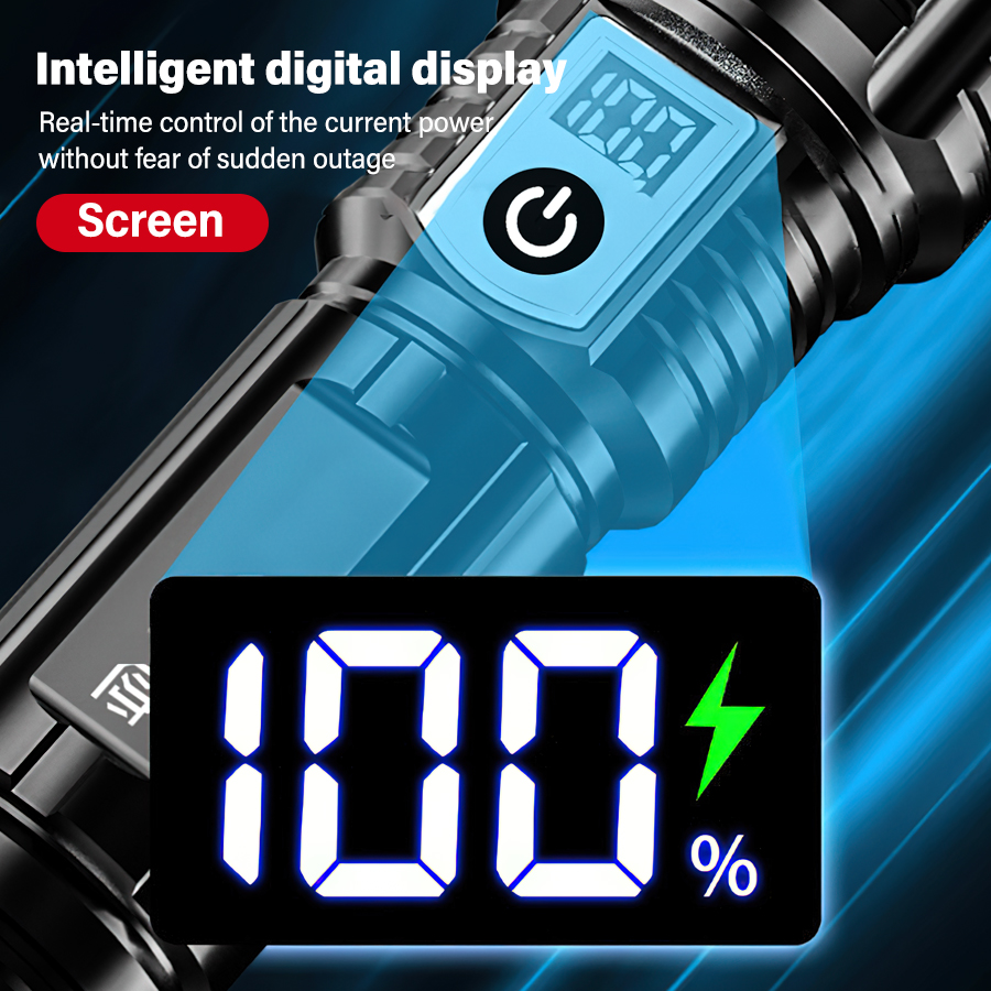 High Power 200000LM LED Flashl - đánh giá và giá Outdoor Lighting Battery Powered