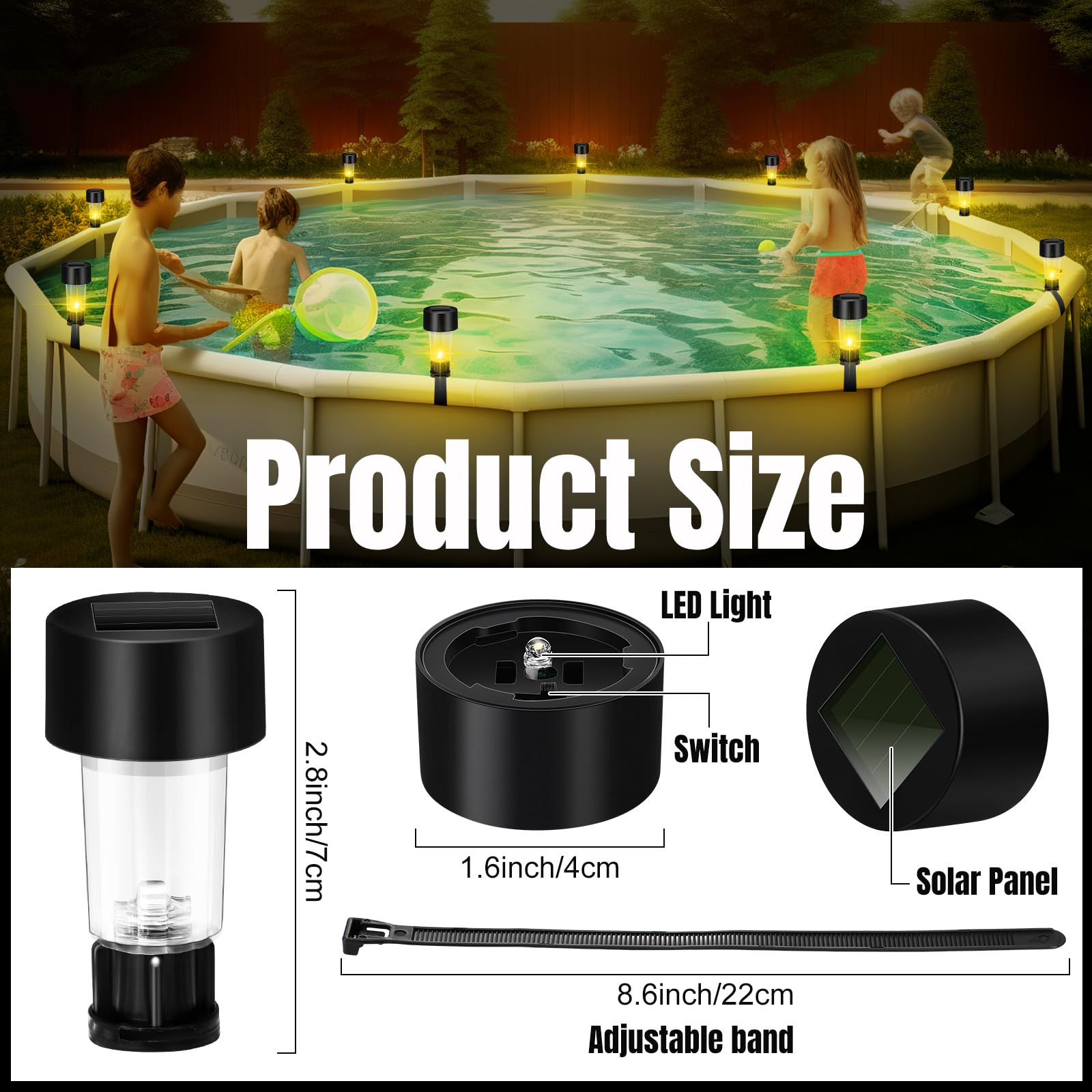 6 Packages Solar Pool Light Fr - đánh giá và giá Pond Light Submersible
