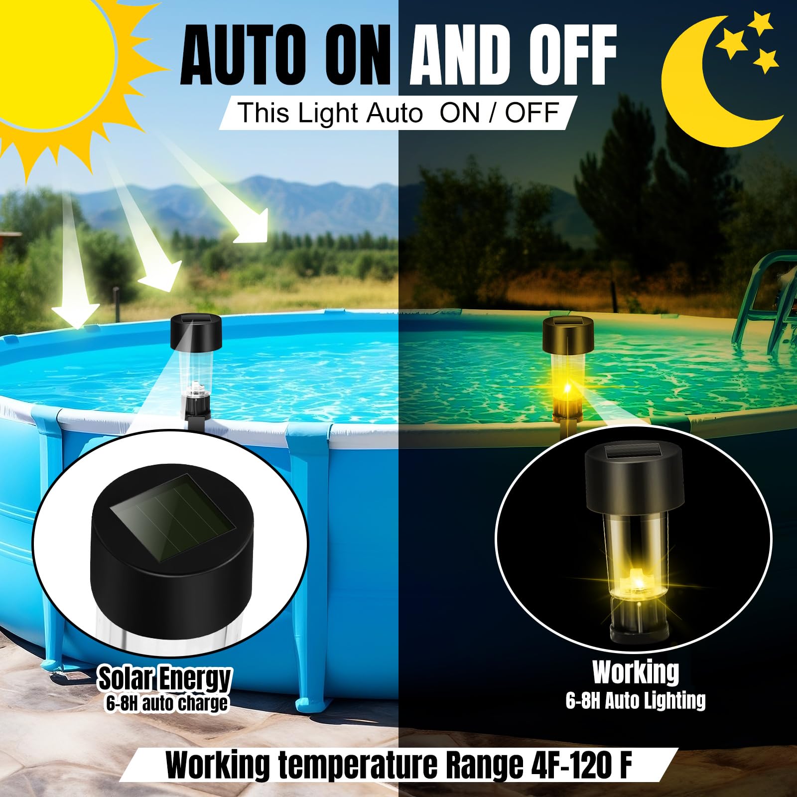 6 Packages Solar Pool Light Fr - đánh giá và giá Pond Light Submersible
