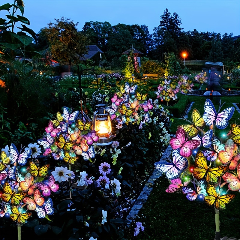 Solar LED Butterfly Garden Lig - đánh giá và giá Outdoor Lighting Xmas
