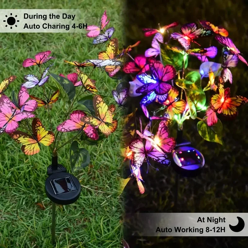 Solar LED Butterfly Garden Lig - đánh giá và giá Outdoor Lighting Xmas