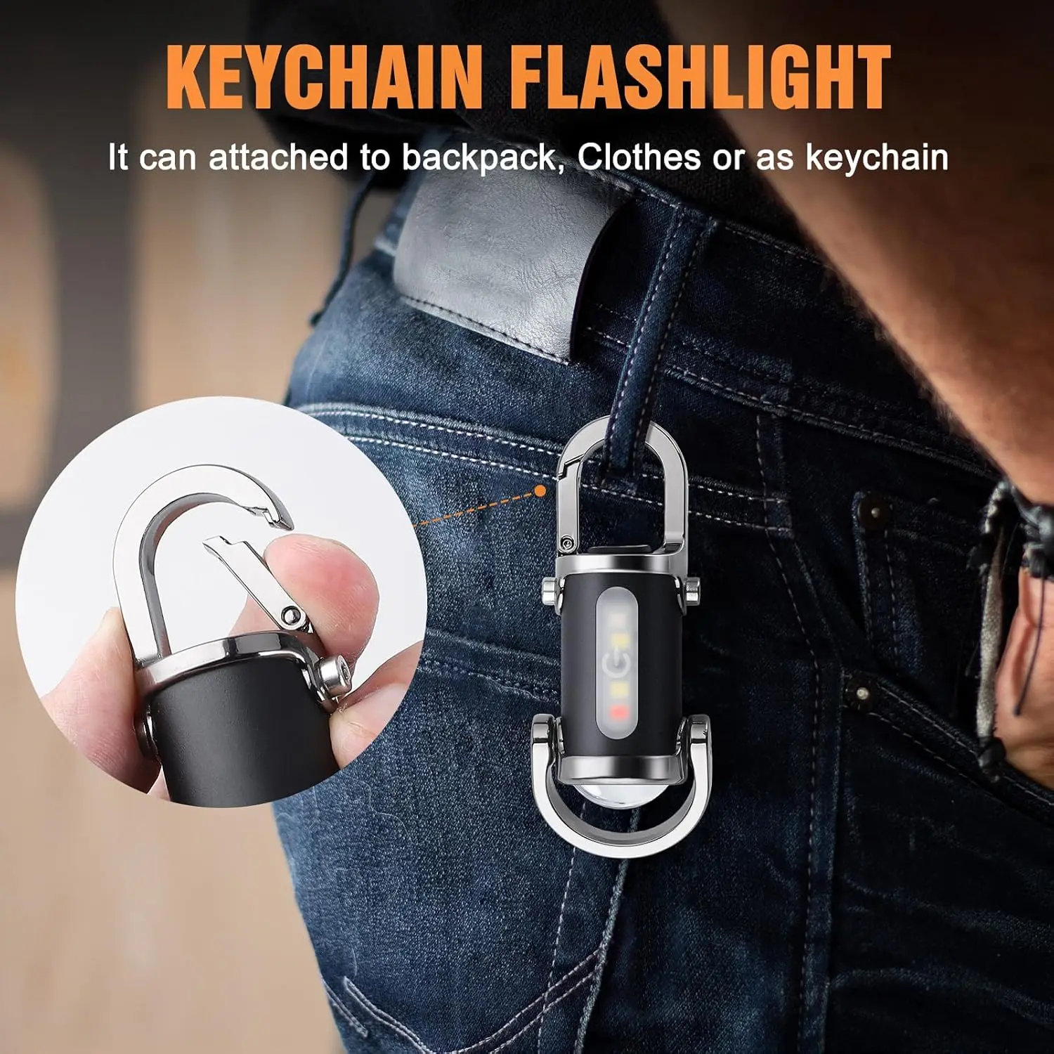 Mini Keychain Flashlight Recha - đánh giá và giá Zinc Outdoor Lighting