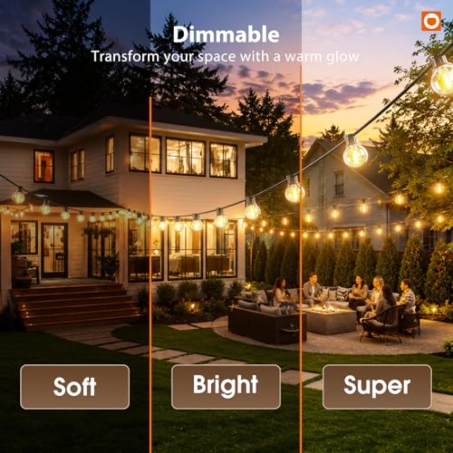 198Feet Solar String Lights Ou - đánh giá và giá Outdoor Lighting Install
