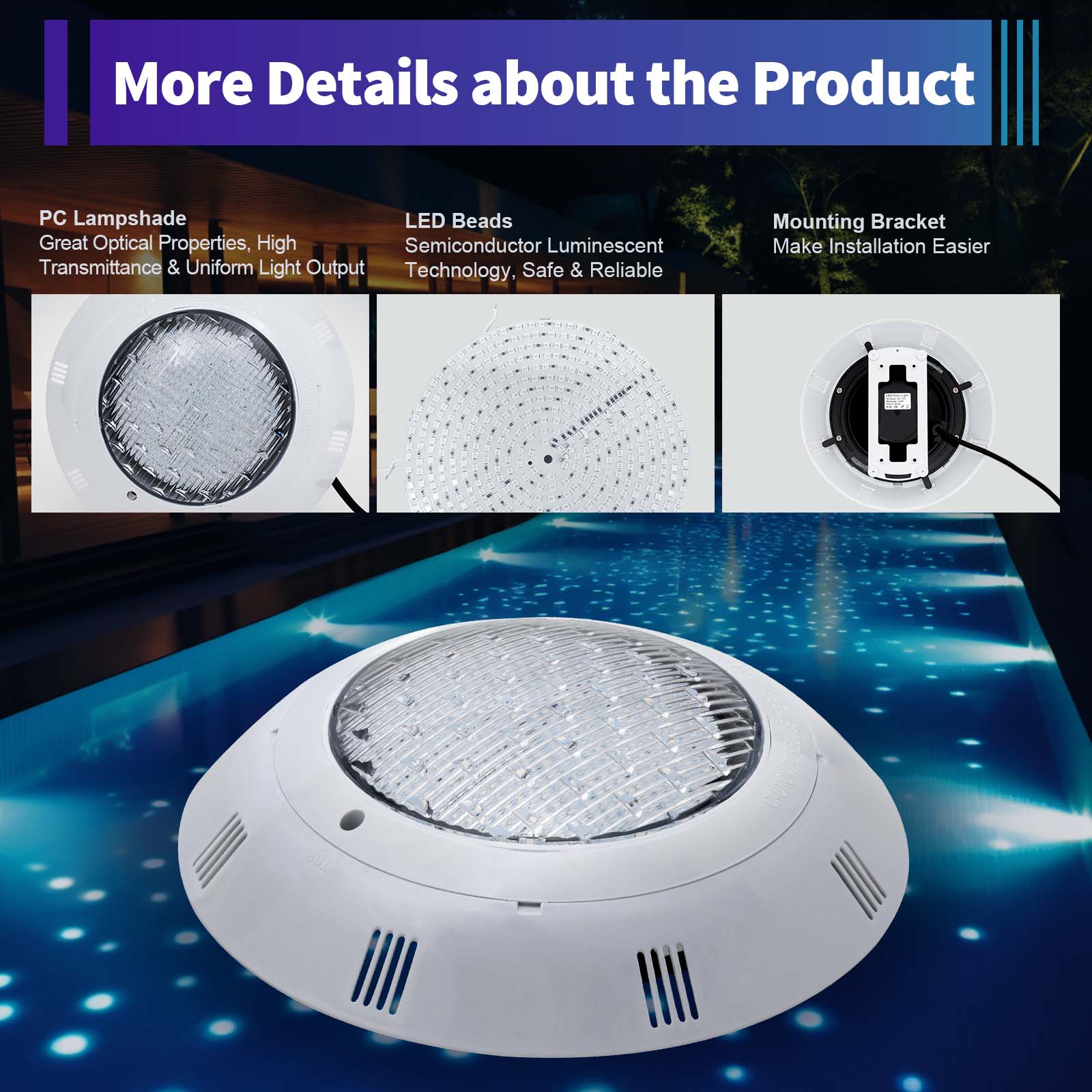 45W & 36W RGB LED Pool Light I - đánh giá và giá Pond Light Submersible