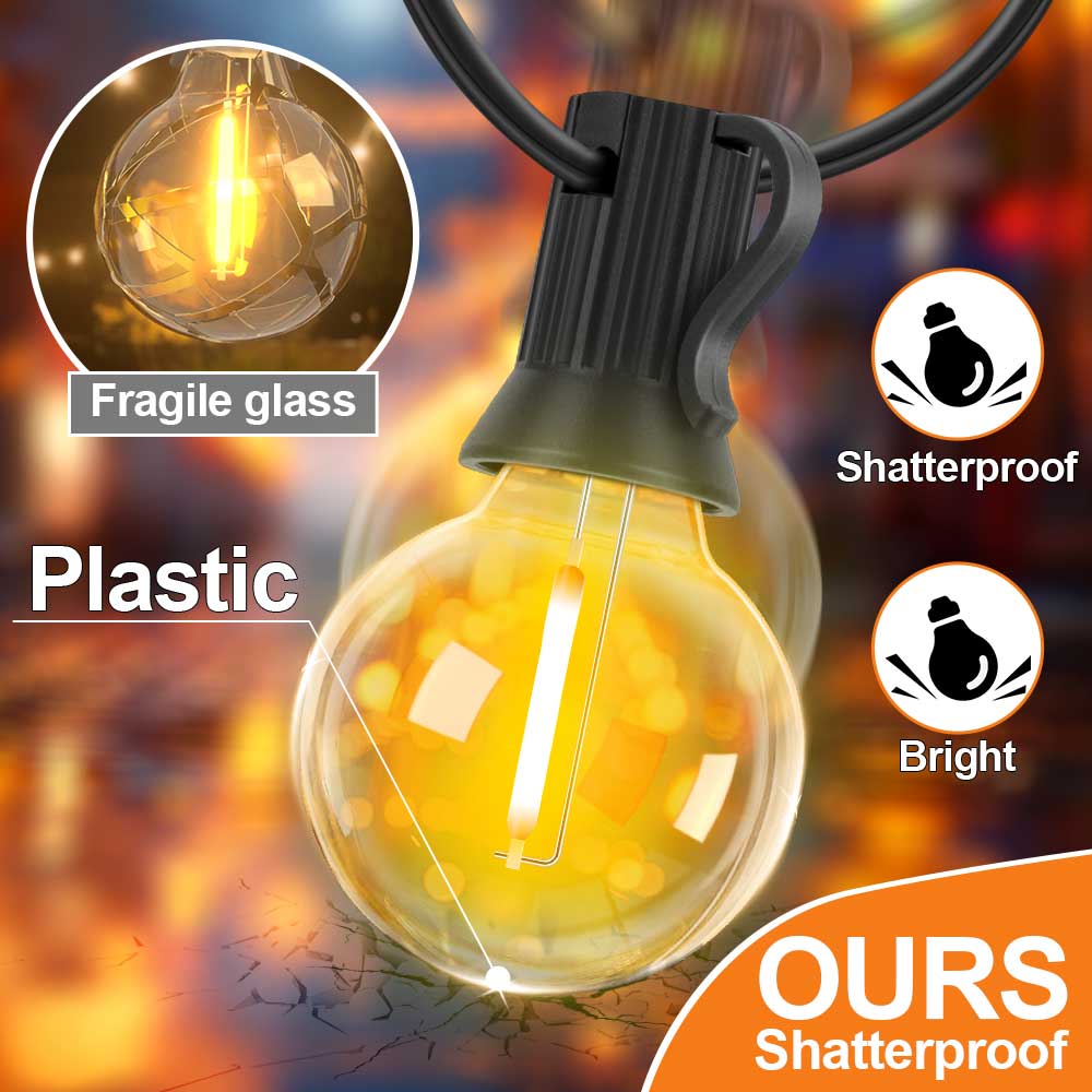 G40 LED String Light E12 DC24V - đánh giá và giá String Light Bistro