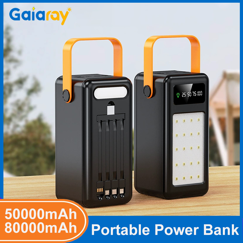50000mAh 80000mAh Portable Pow - đánh giá và giá Outdoor Lighting Battery Powered