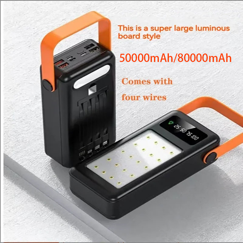 50000mAh 80000mAh Portable Pow - đánh giá và giá Outdoor Lighting Battery Powered