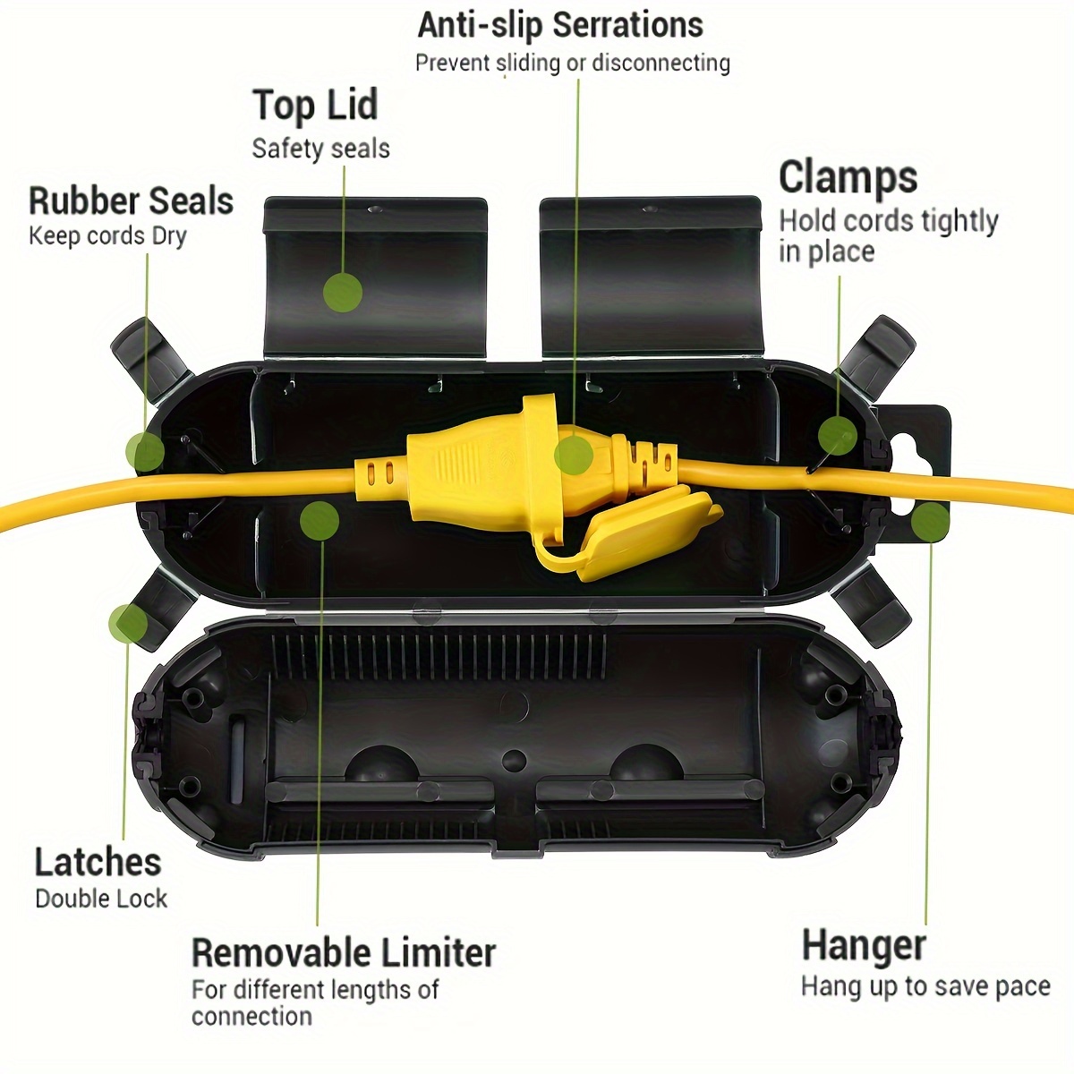 Extension Cord Plug Connection - đánh giá và giá Outdoor Lighting Xmas