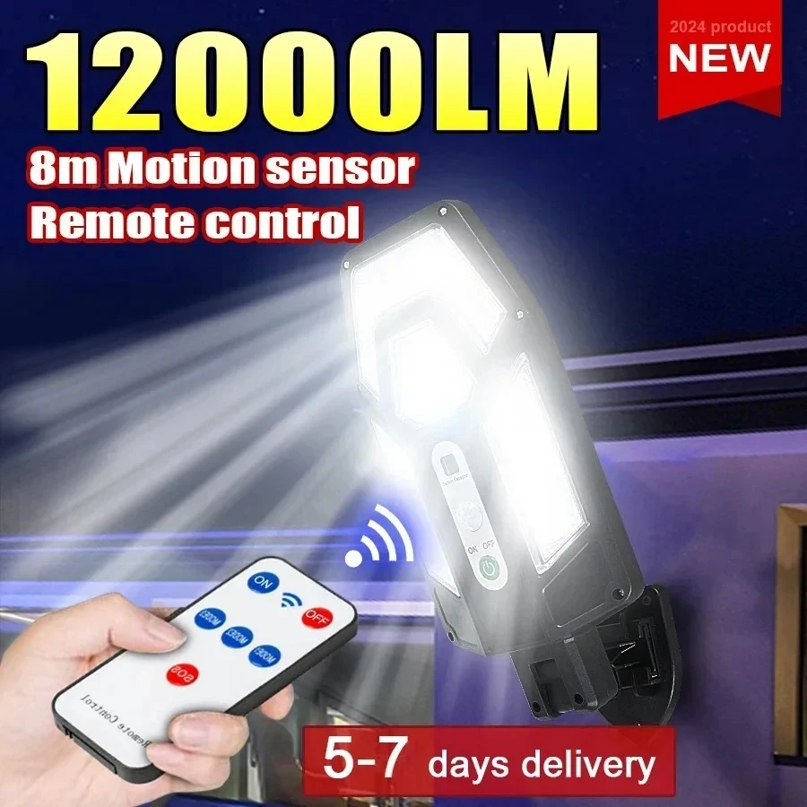 12000LM Powerful Solar Wall La - đánh giá và giá Motion Sensor Outdoor