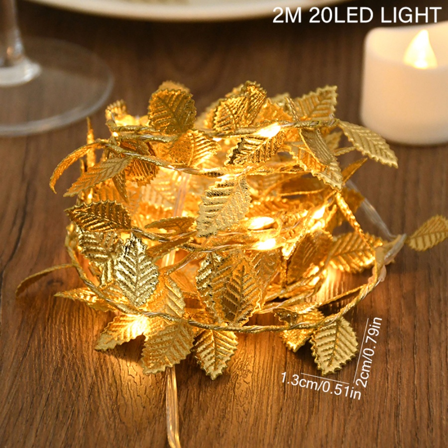 Golden Leaf Rattan Copper Wire - đánh giá và giá Lighting Wedding Outdoor