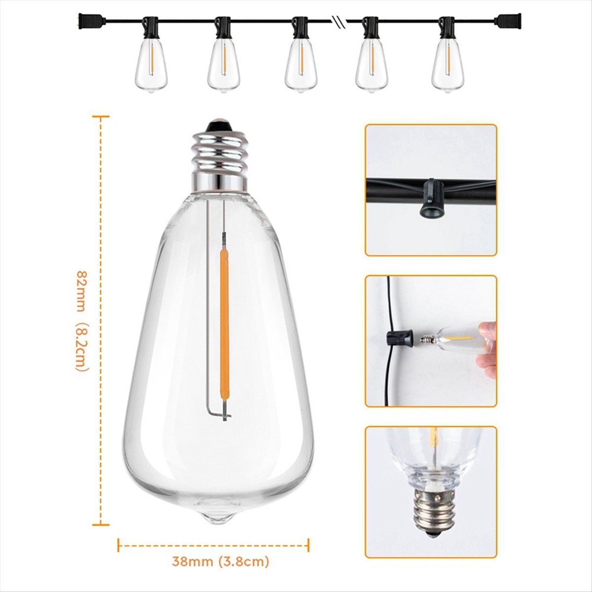 Top ST38 LED Light String Pati - đánh giá và giá String Light Bistro