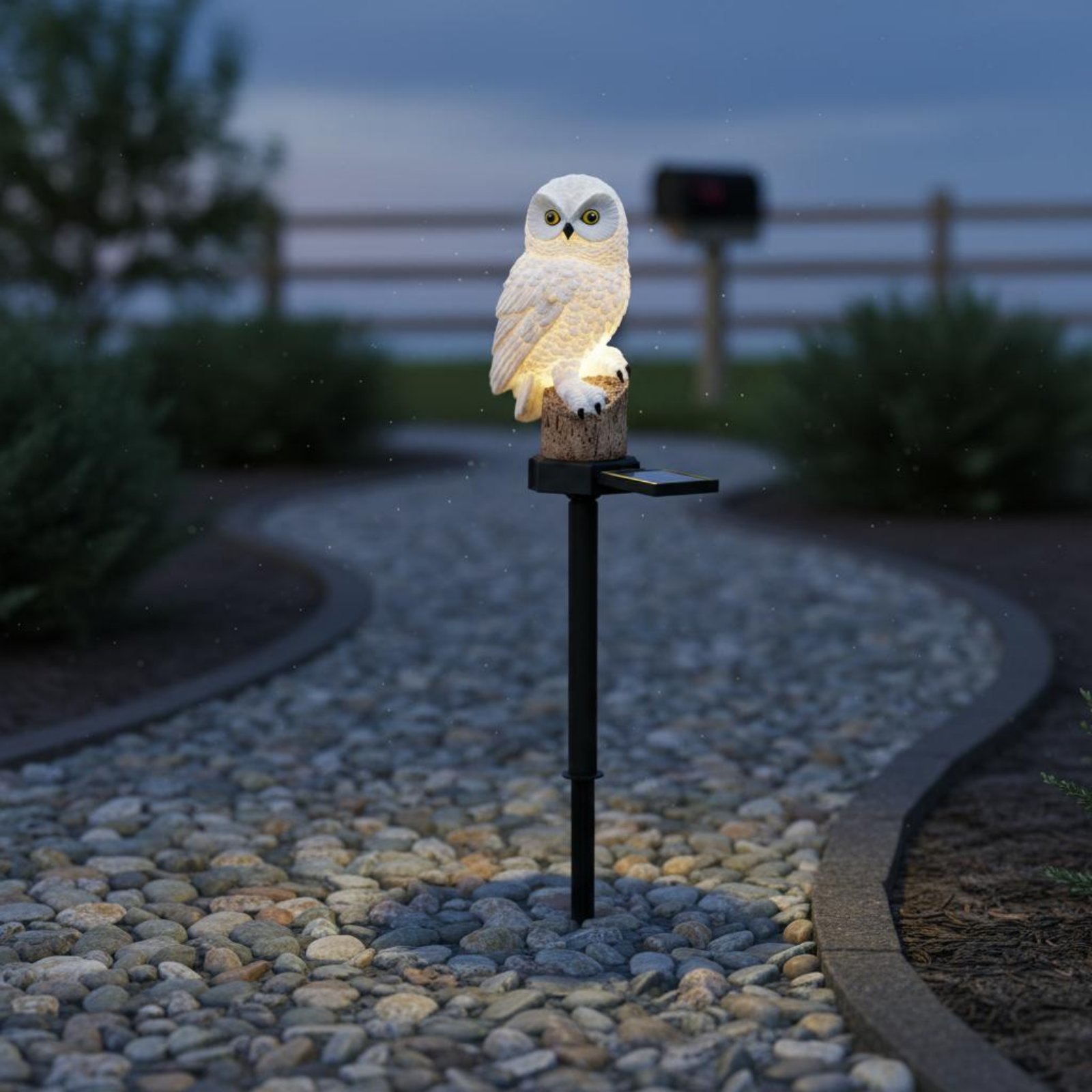 Solar Owl Stake Light Waterpro - đánh giá và giá Outdoor Lighting Install