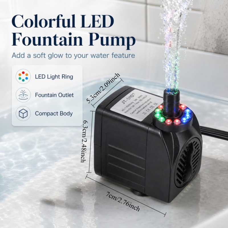 16W LED Light Fountain Pump Fi - đánh giá và giá Pond Light Submersible
