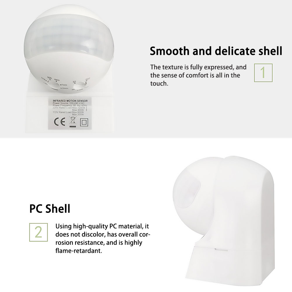 220V Outdoor Waterproof Wall-m - đánh giá và giá Motion Sensor Outdoor