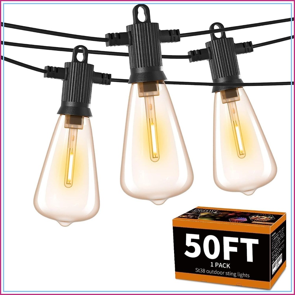 50FT Outdoor String Lights wit - đánh giá và giá String Light Bistro