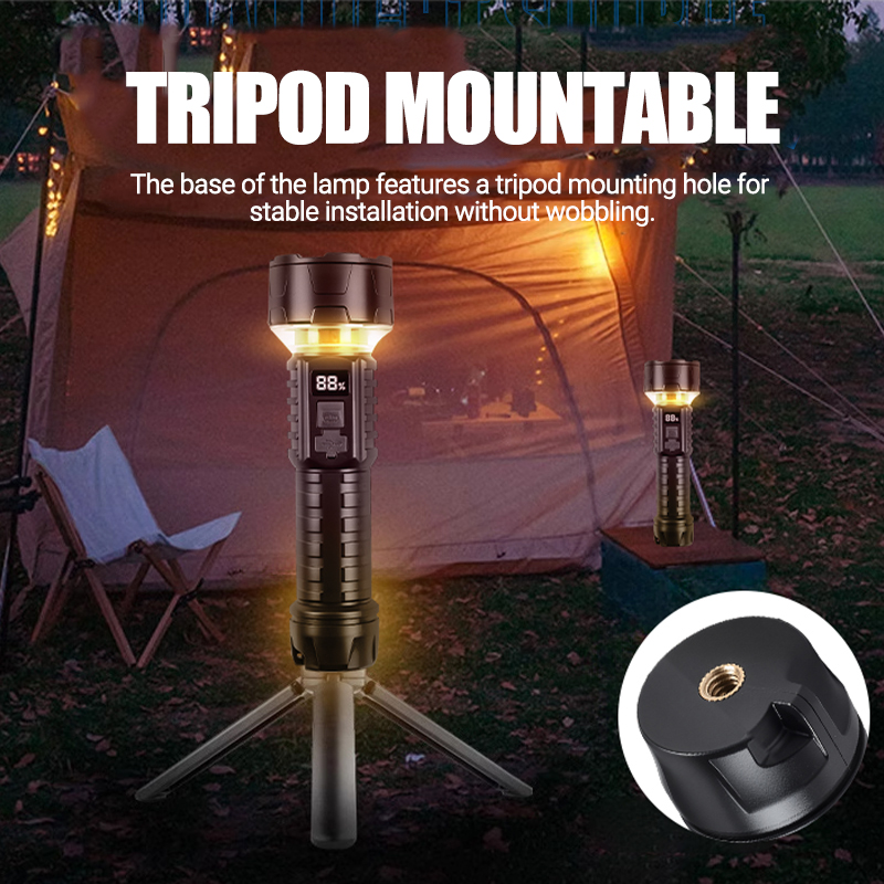 COB LED Flashlight Rechargeabl - đánh giá và giá Outdoor Lighting Install
