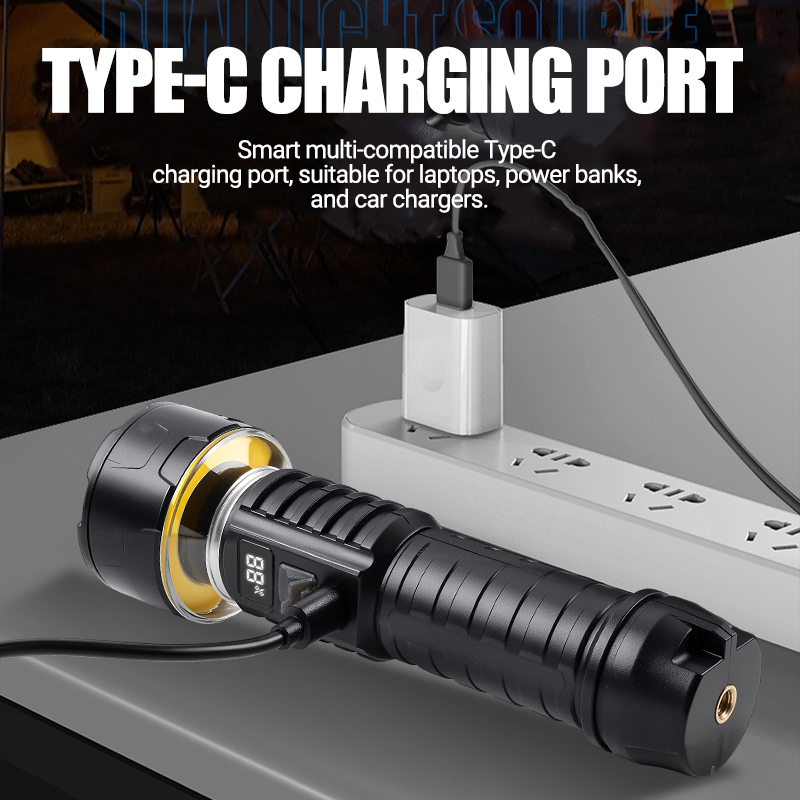 COB LED Flashlight Rechargeabl - đánh giá và giá Outdoor Lighting Install