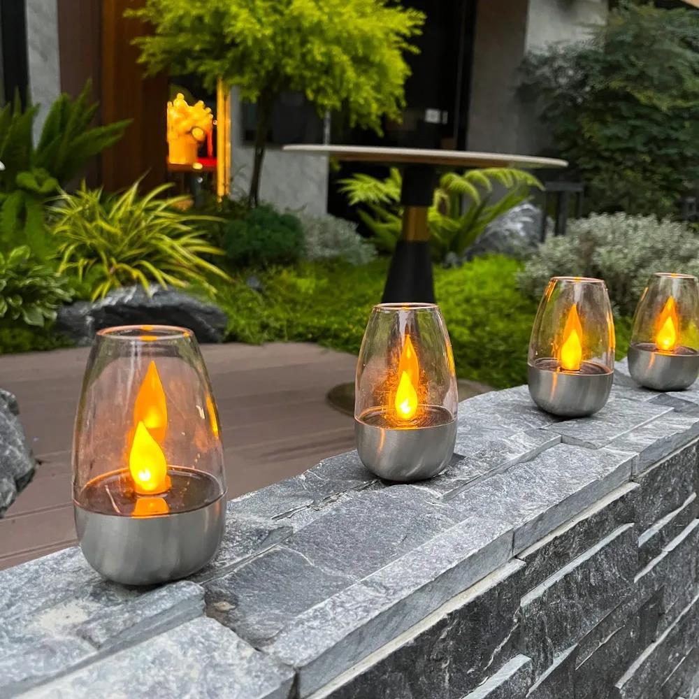 LED Solar Candles Light Flamel - đánh giá và giá Lighting Wedding Outdoor