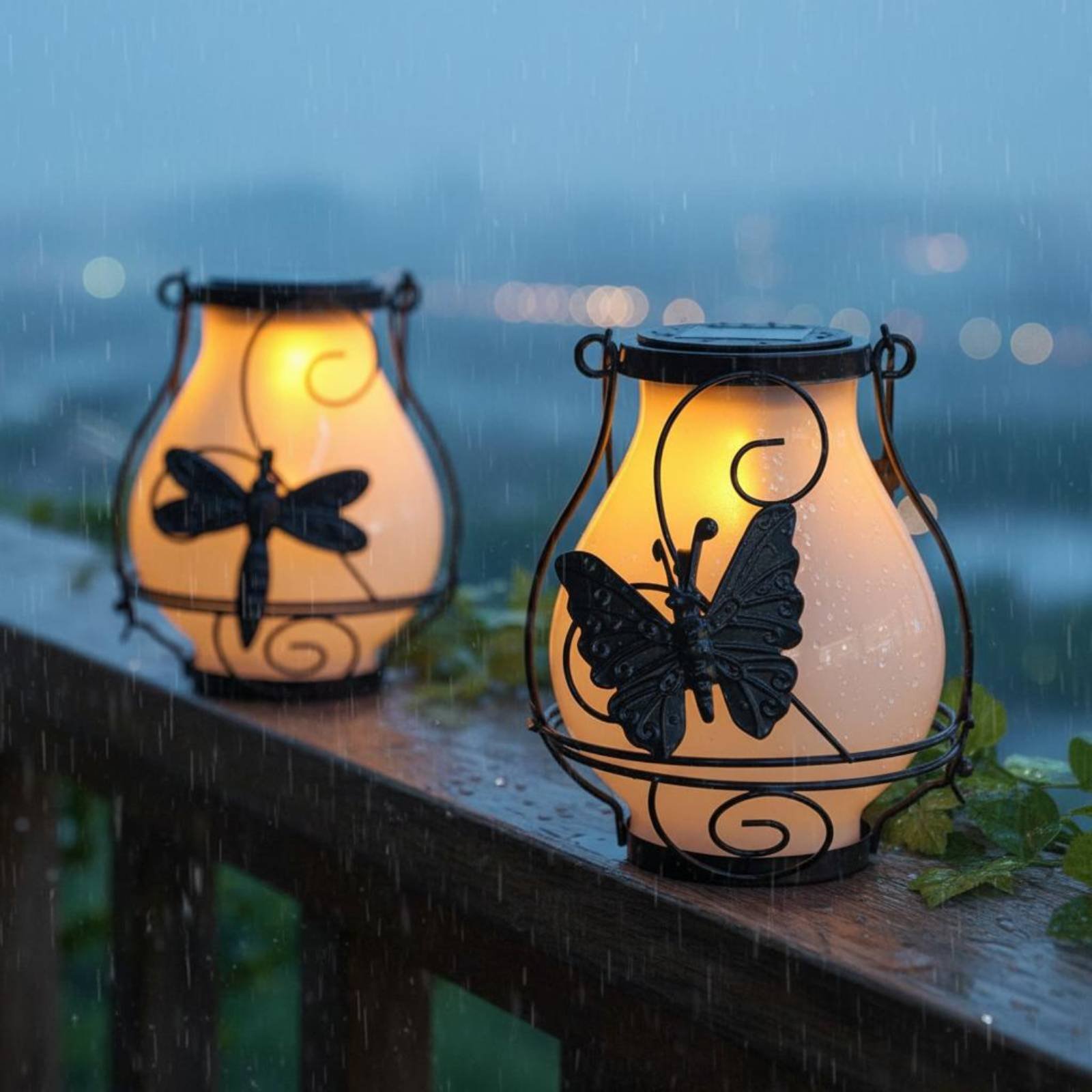 Solar Butterfly Lantern Waterp - đánh giá và giá Outdoor Lighting Battery Powered