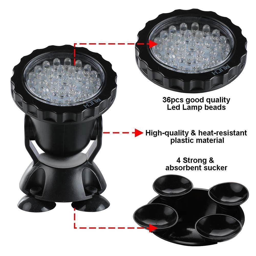 12V Máy Bơm Chìm Hồ Ánh Sáng N - đánh giá và giá Pond Light Submersible