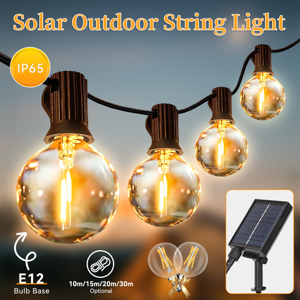 Outdoor LED Solar Light Waterp - đánh giá và giá String Light Bistro