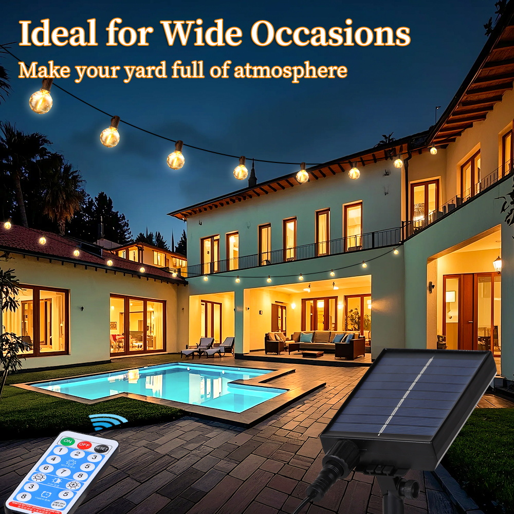 Outdoor LED Solar Light Waterp - đánh giá và giá String Light Bistro