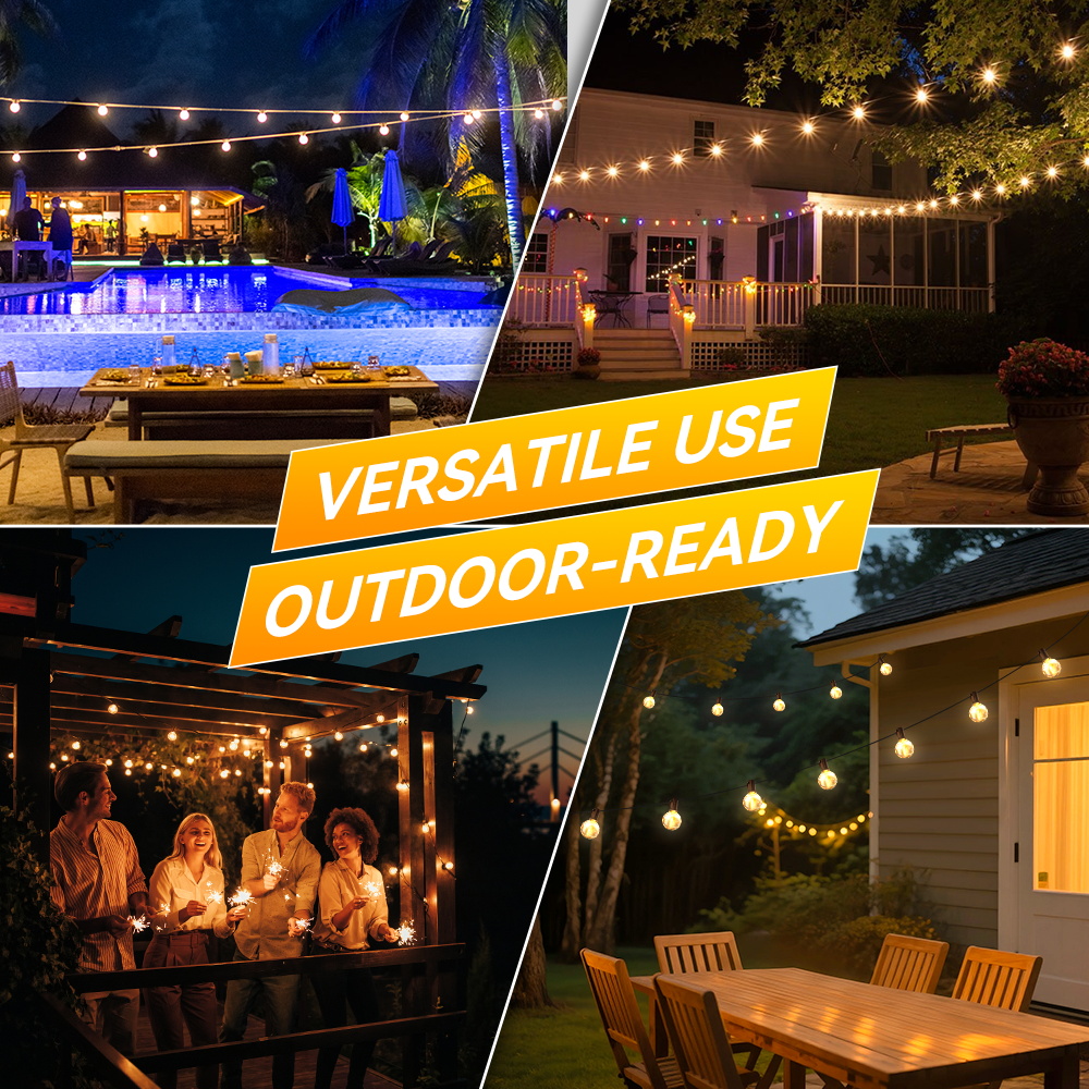 Outdoor LED Solar Light Waterp - đánh giá và giá String Light Bistro