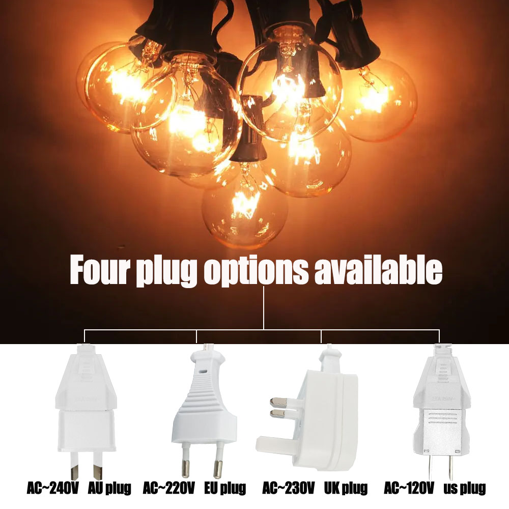 Vintage G40 Clear Bulb String  - đánh giá và giá Outdoor Lighting Vintage