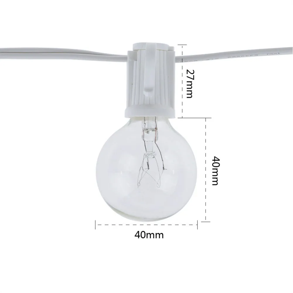 Vintage G40 Clear Bulb String  - đánh giá và giá Outdoor Lighting Vintage