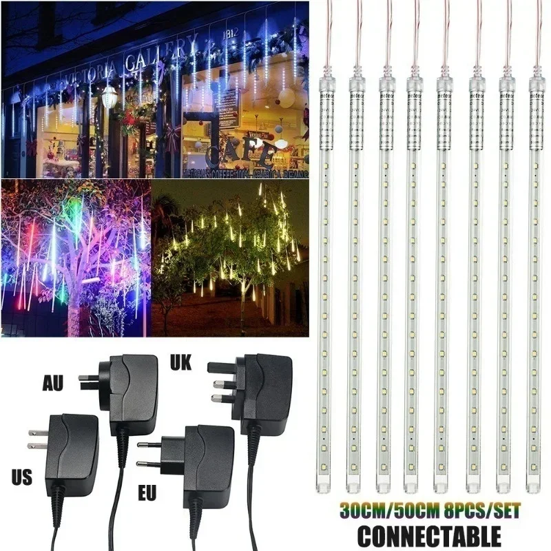 30cm /50cm Waterproof Meteor S - đánh giá và giá Outdoor Lighting Xmas