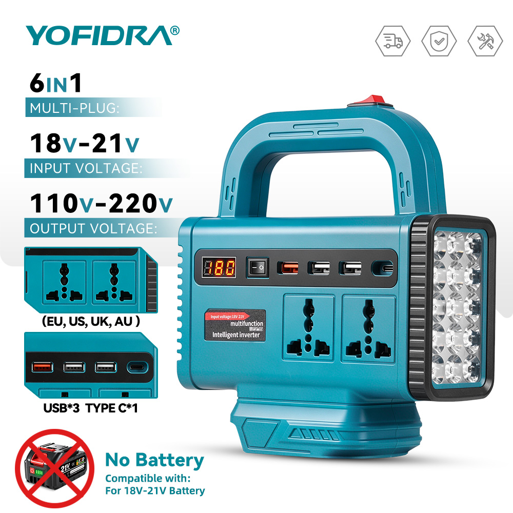 YOFIDRA 220V Portable Power In - đánh giá và giá Outdoor Lighting Battery Powered