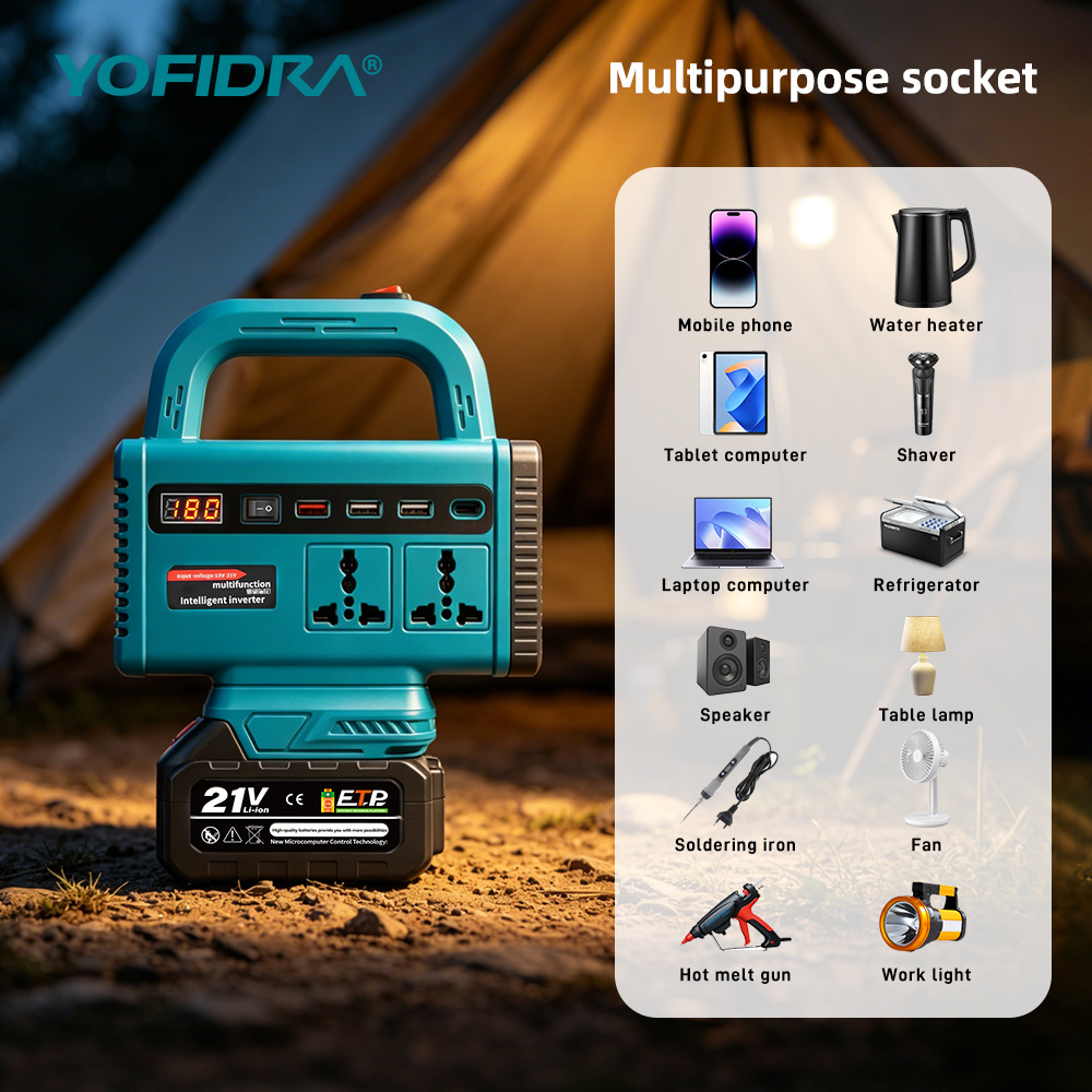 YOFIDRA 220V Portable Power In - đánh giá và giá Outdoor Lighting Battery Powered