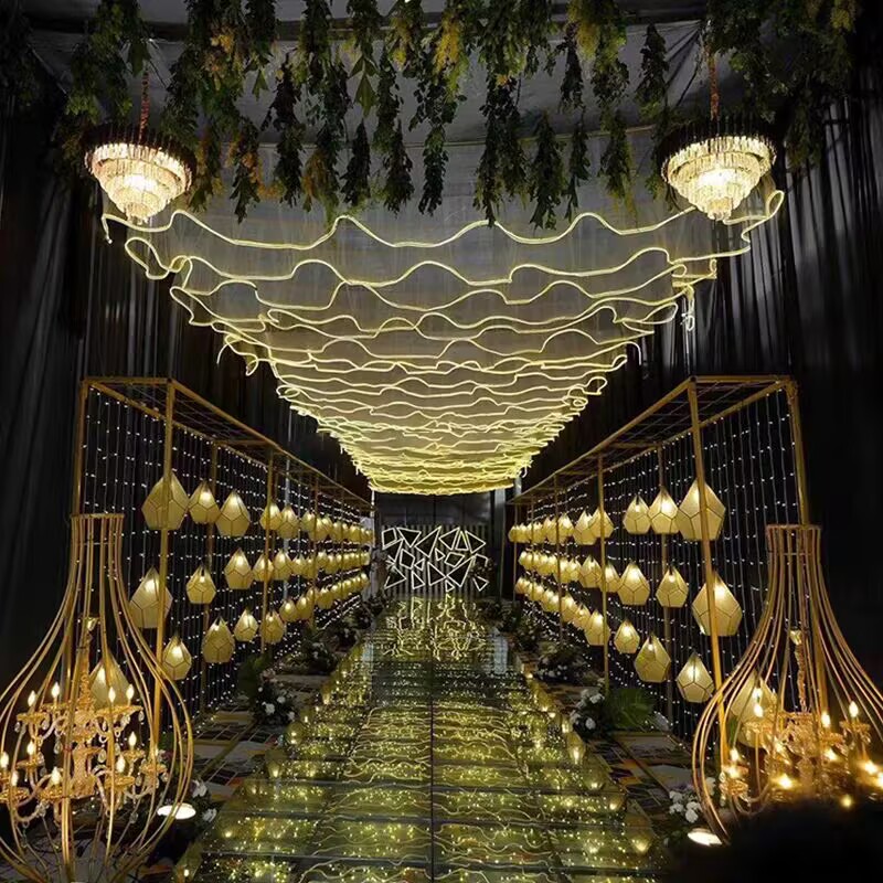 Wedding Ceiling Decoration Out - đánh giá và giá Lighting Wedding Outdoor